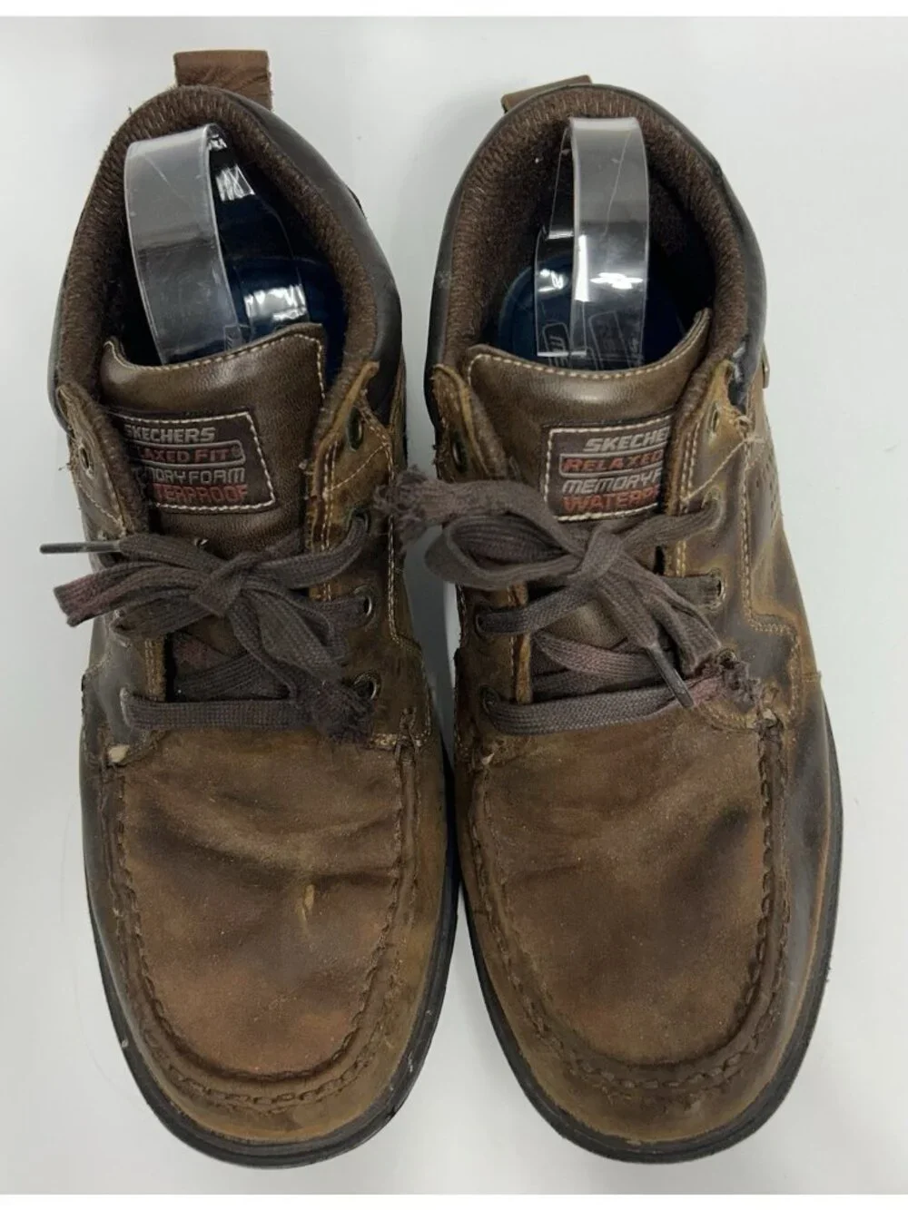 Skechers Segment Melego Chukka Men Size 8.5 Brown Waterproof Relaxed Moc Toe